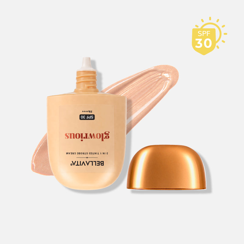 Bellavita Glowrious 3-in-1 Tinted Strobe Cream with SPF 30 PA++++ | 30 ml
