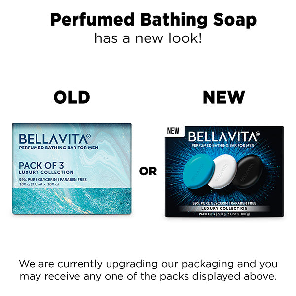 Perfumed Bathing Bar (Soaps) For Men - 3 x 100g