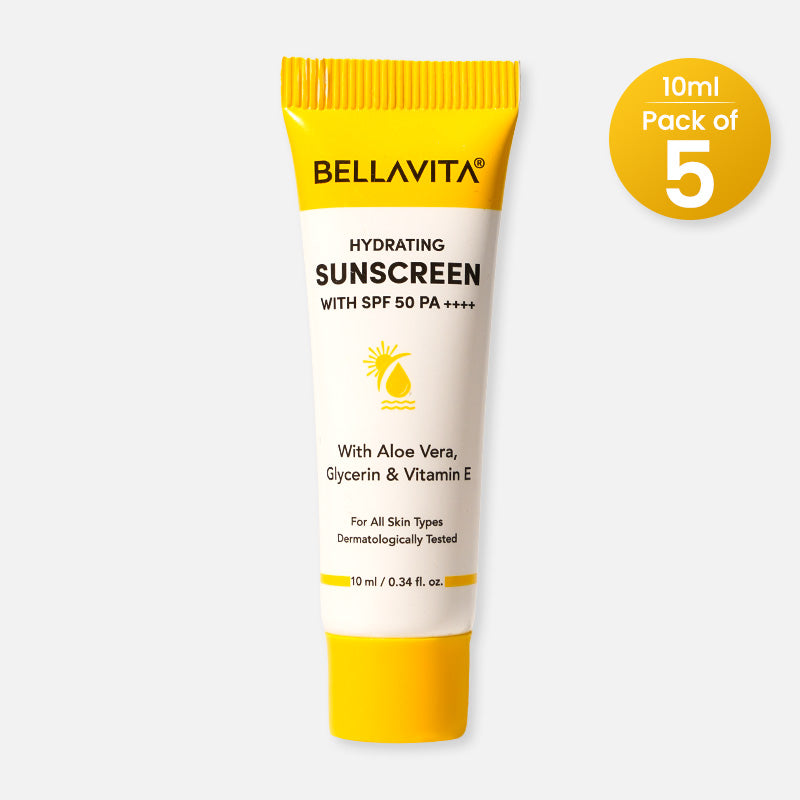 Mini Travel-Ready Hydrating Sunscreen - 10ml | Pack of 5