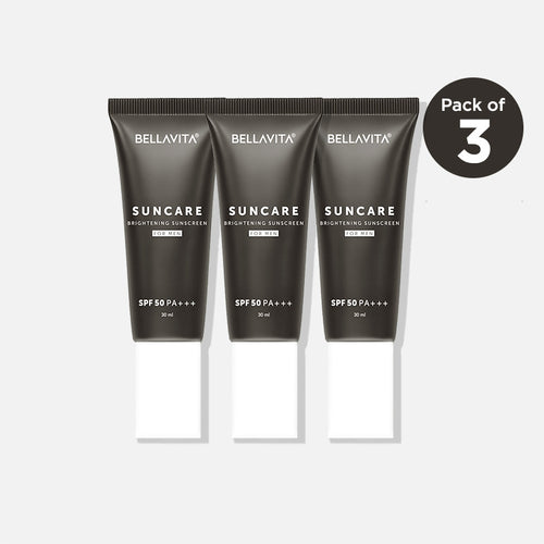 Suncare De-Tan Sunscreen For Men | SPF 50 PA+++ | 30ml (Pack of 3)