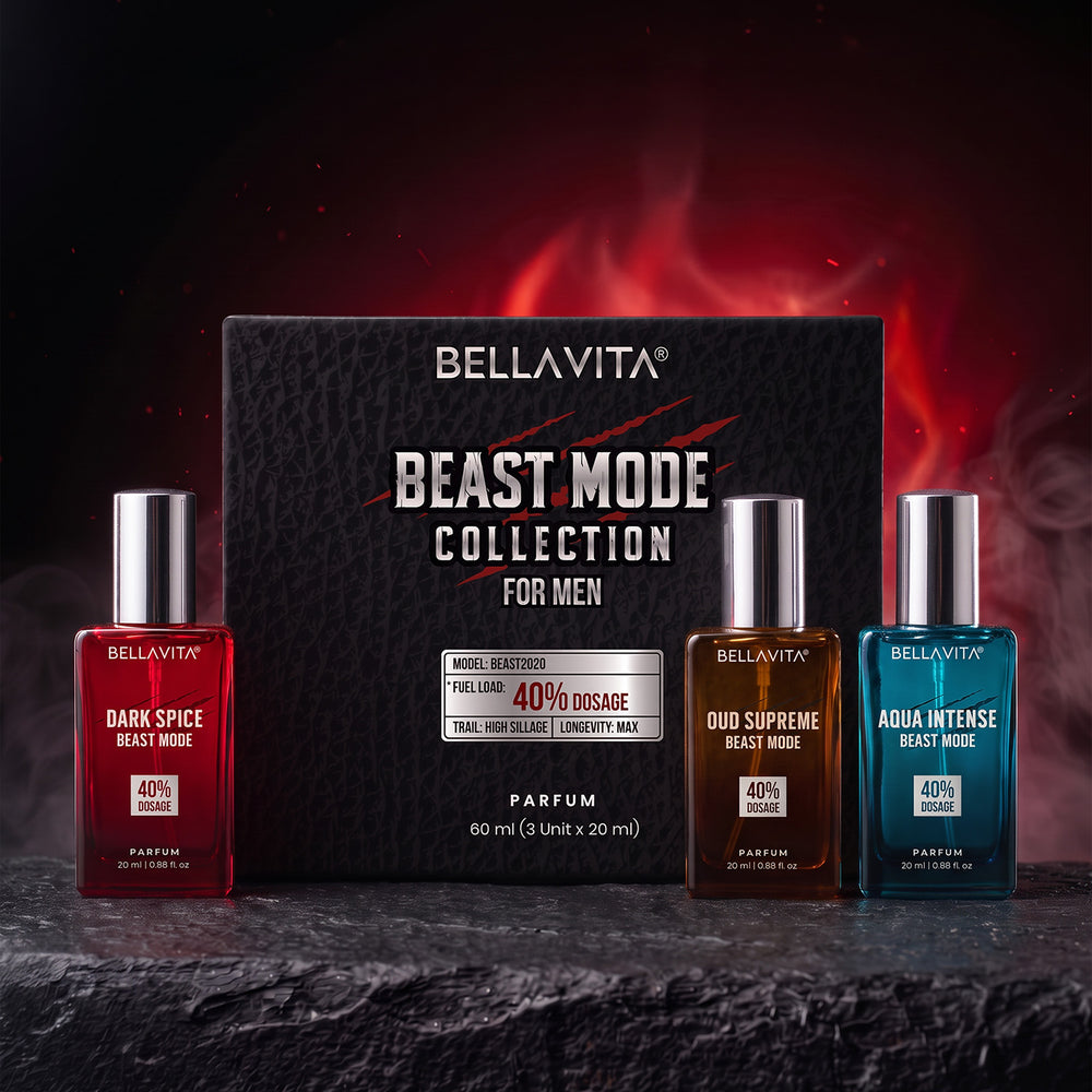 Beast Mode Perfume Gift Set for Men | 12 hr+ long lasting | 3 x 20ml