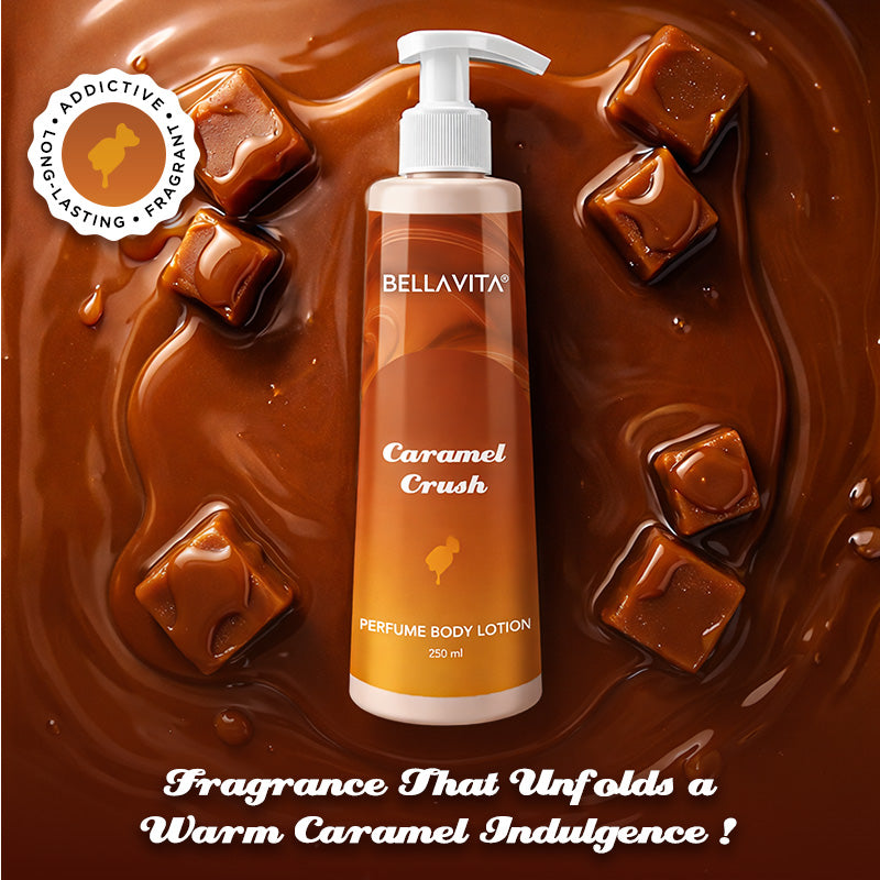 Caramel Crush Gourmand Range Perfume Body Lotion