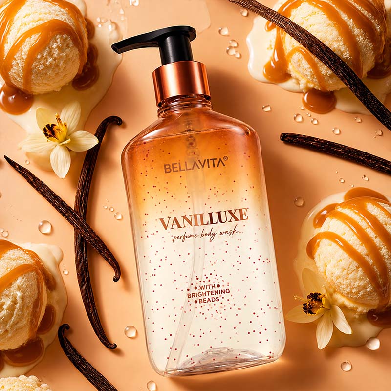 Vanillluxe Perfume Body Wash With Brightening Beads