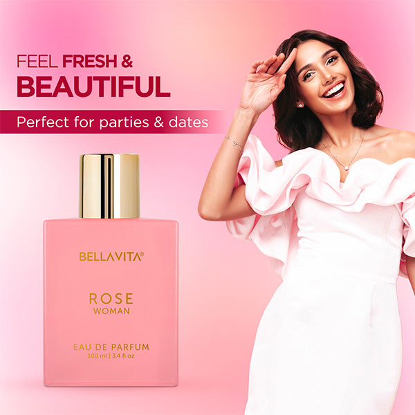 BELLAVITA ROSE WOMAN PERFUME 100 ML-RETAIL