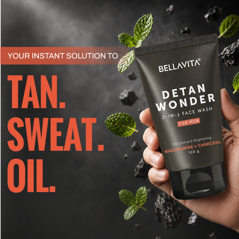 Detan Wonder 2-in-1 Face Wash For Men