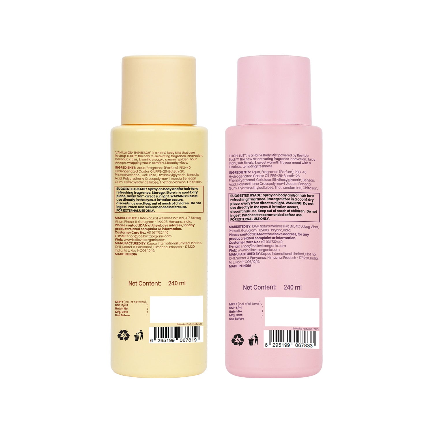 VANILLA On-The-Beach + Litchi Lust