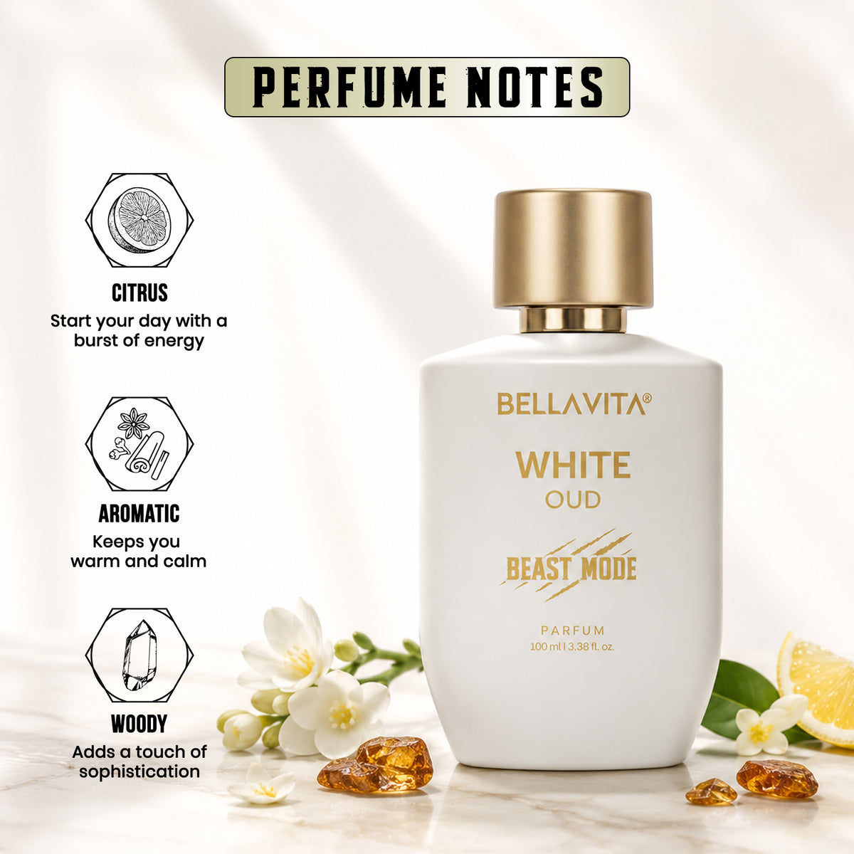 White Oud Beast Mode 100ml | 10hr Lasting | 6ft Projection