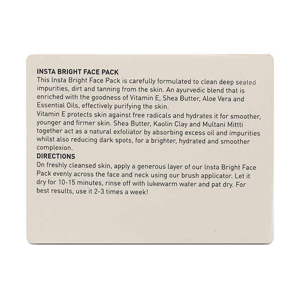 De Tan Face Pack For Glowing Skin (INSTABRIGHT) - 100gm