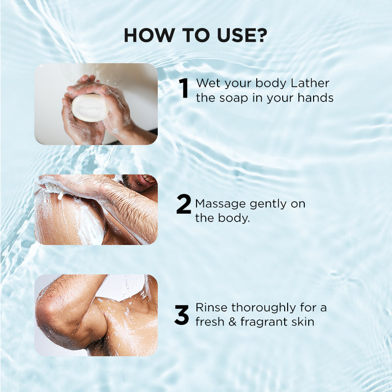 Perfumed Bathing Bar (Soaps) For Men - 3 x 100g