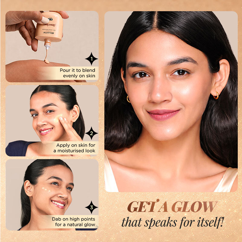 Bellavita Glowrious 3-in-1 Tinted Strobe Cream with SPF 30 PA++++ | 30 ml