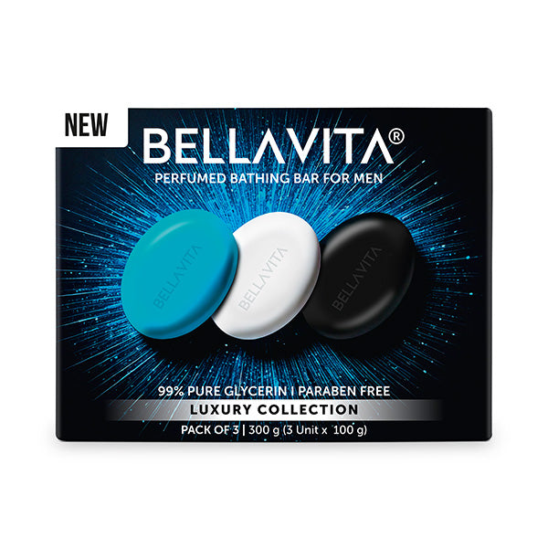 Perfumed Bathing Bar (Soaps) For Men - 3 x 100g