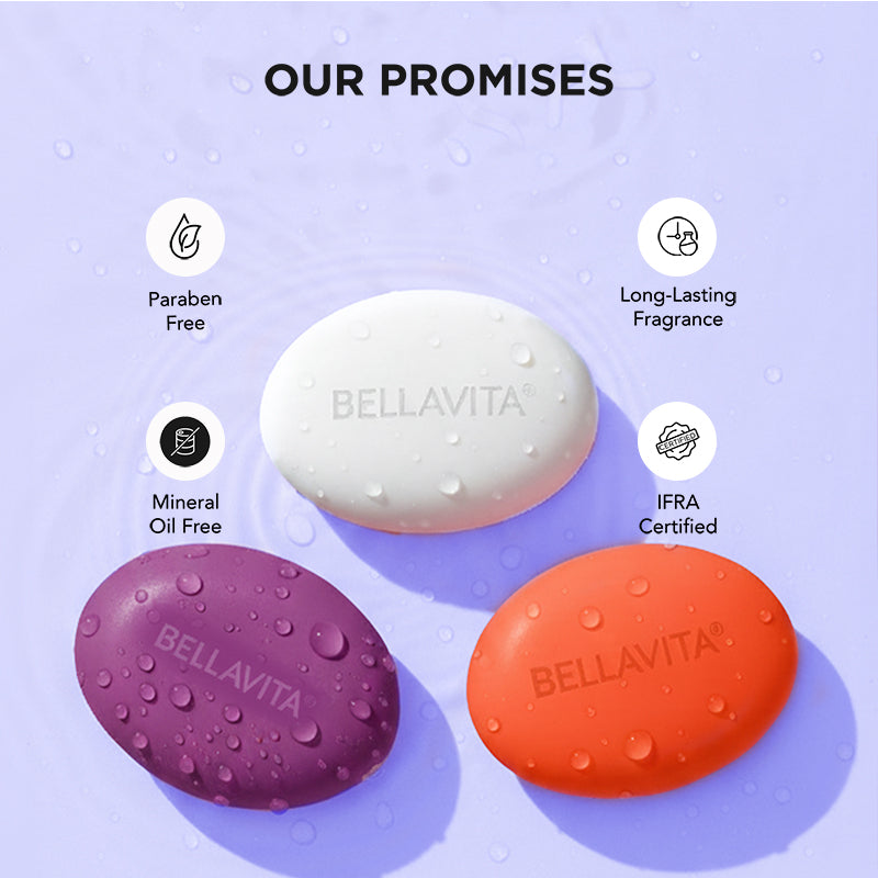 Perfumed Bathing Bar (Soaps) For Women - 3 x 100g