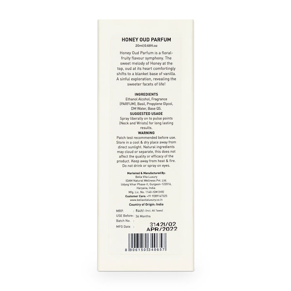HONEY Oud Unisex Perfume - 20ml