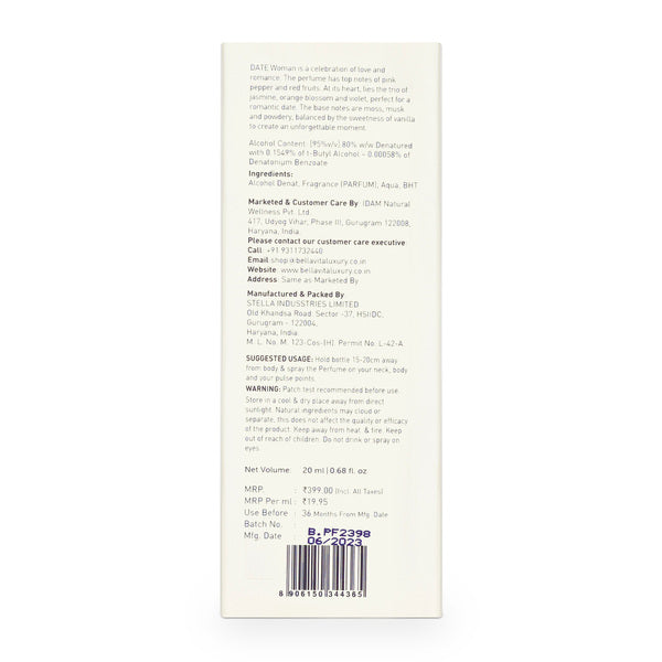 DATE Woman Perfume- 20ml