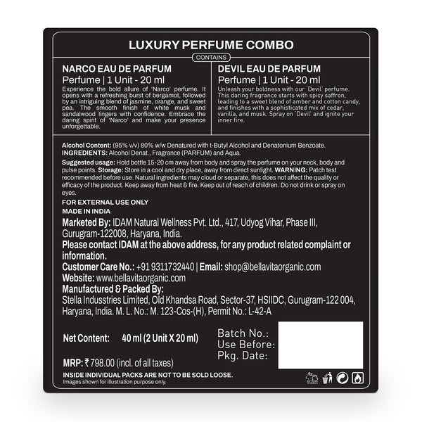 Luxury Perfume Combo (Narco+Devil)