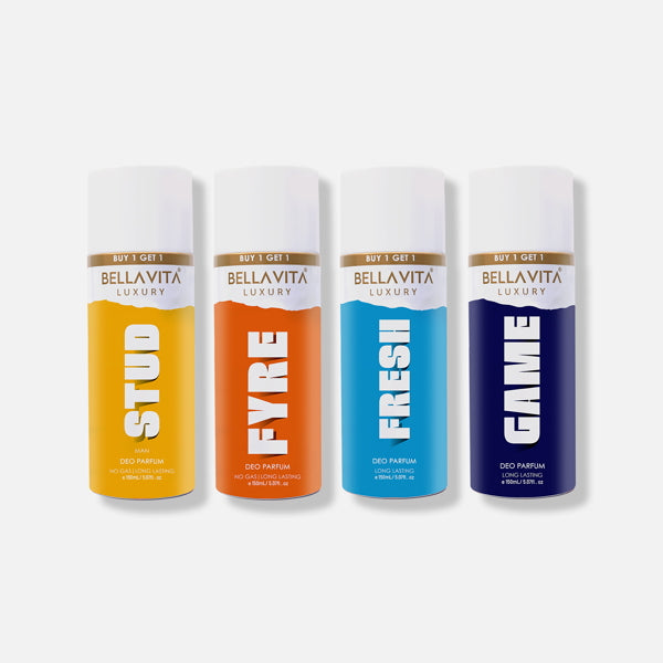 Deo Gift Set - Stud, Fyre, Fresh And Game Pack Of 4 x 150ml