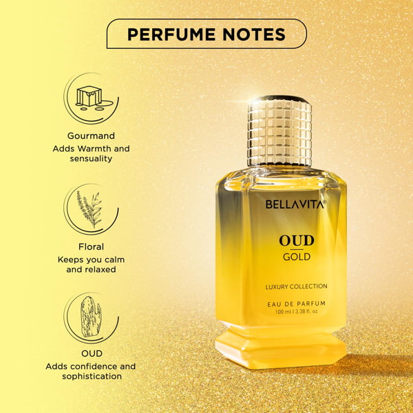 BELLAVITA GOLD OUD PERFUME 100ML-RETAIL