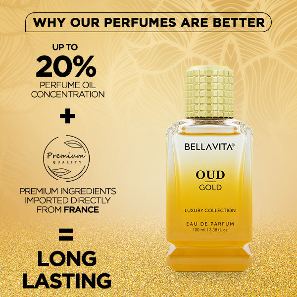 BELLAVITA GOLD OUD PERFUME 100ML-RETAIL