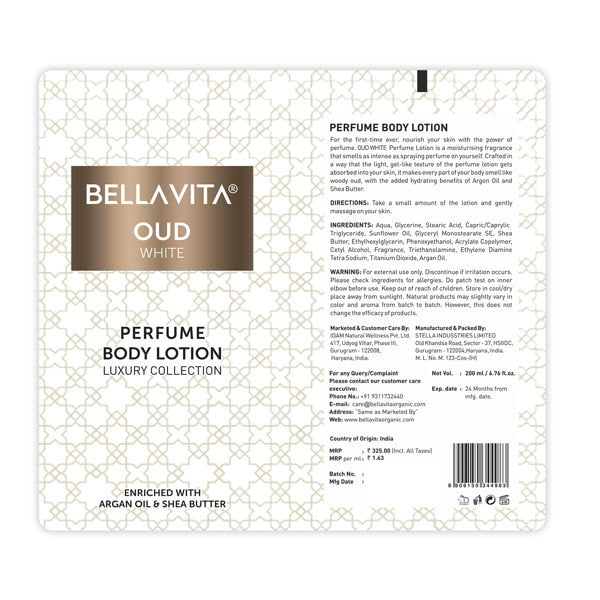 OUD WHITE Perfume Body Lotion - 200ml