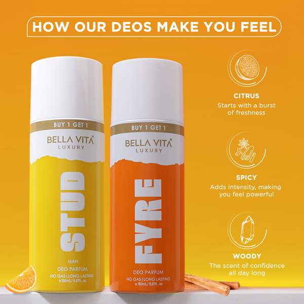 Deo Gift Set - Stud, Fyre, Fresh And Game Pack Of 4 x 150ml