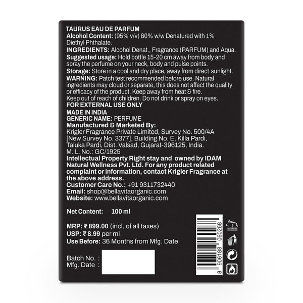 Taurus Perfume- 100ml (PhonePe)