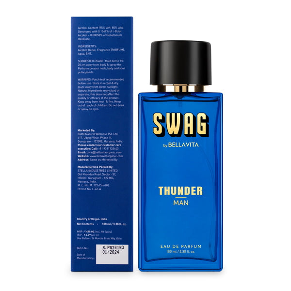 SWAG THUNDER Man Perfume - 100ml