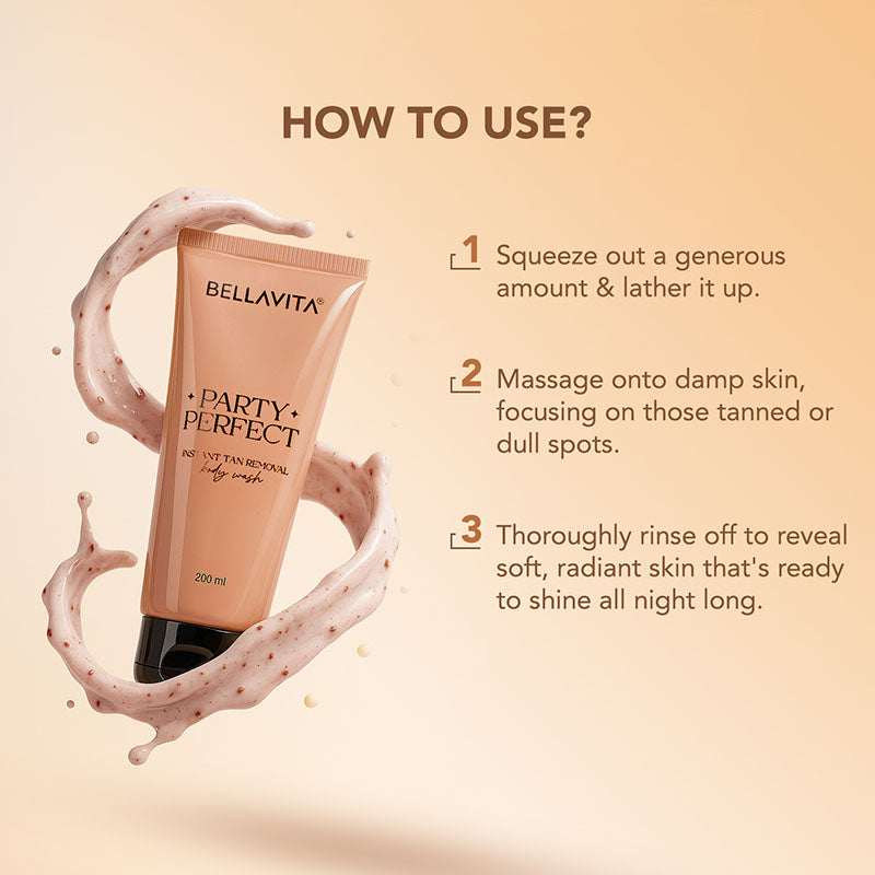 Party Perfect 2-in-1 Detan Body Wash - 200ml