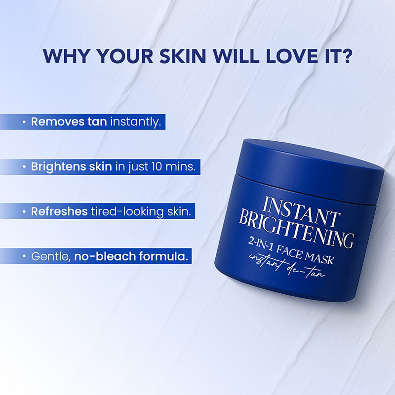 Instant Brightening 2-in-1 Face Mask - Men | 45g