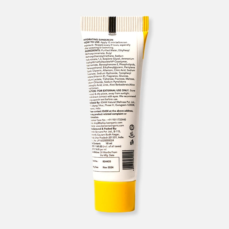 Mini Travel-Ready Hydrating Sunscreen - 10ml | Pack of 5