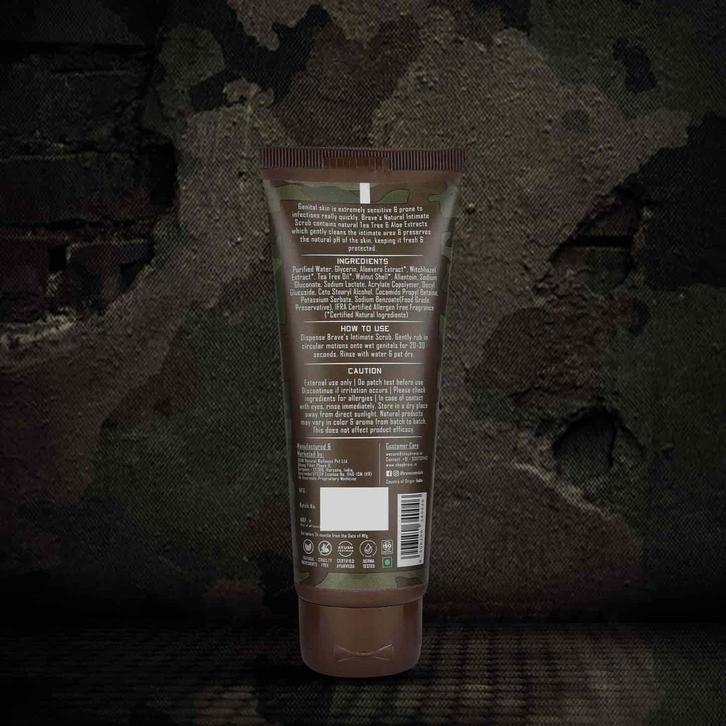 Brave Essentials - Natural Intimate Scrub - 100ml