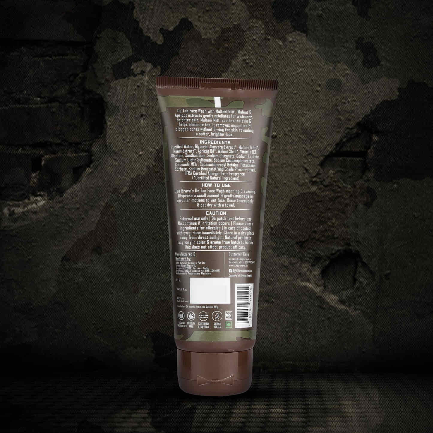 Brave Essentials - De-Tan Face Wash - 100ml