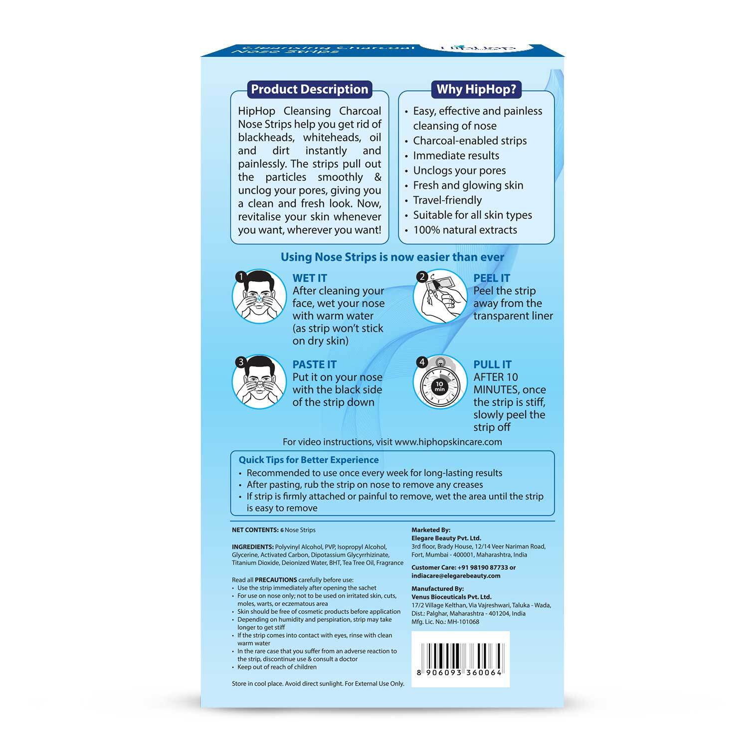 Blackhead Remover Strips For Men - 6 Strips