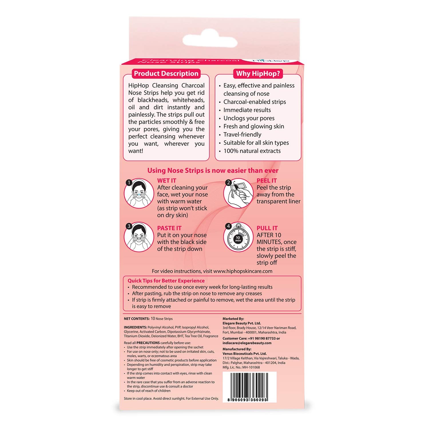 Blackhead Remover Strips For Women - 6 Strips