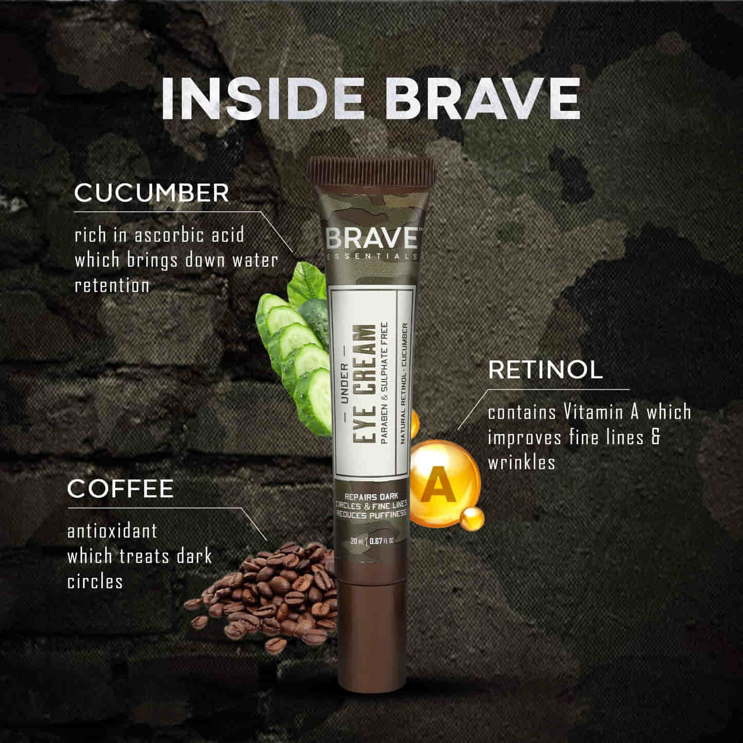 Brave Essentials - Under Eye Cream - 20ml