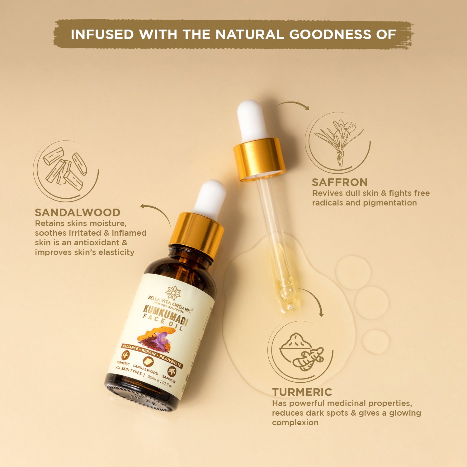 kumkumadi face oil I Bella Vita Organic