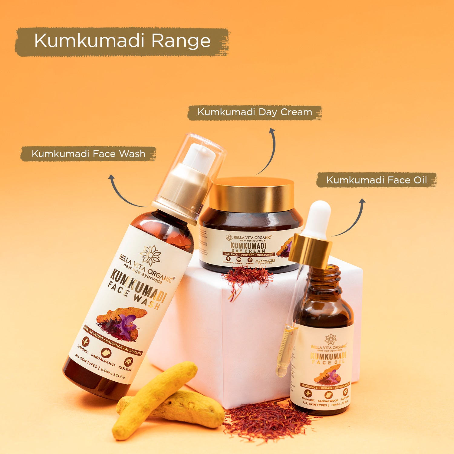 kumkumadi face glowing oil I Bella Vita Organic