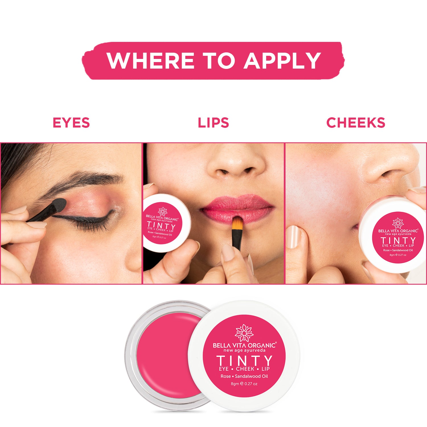 Tinty - Rose Pink - 8gm