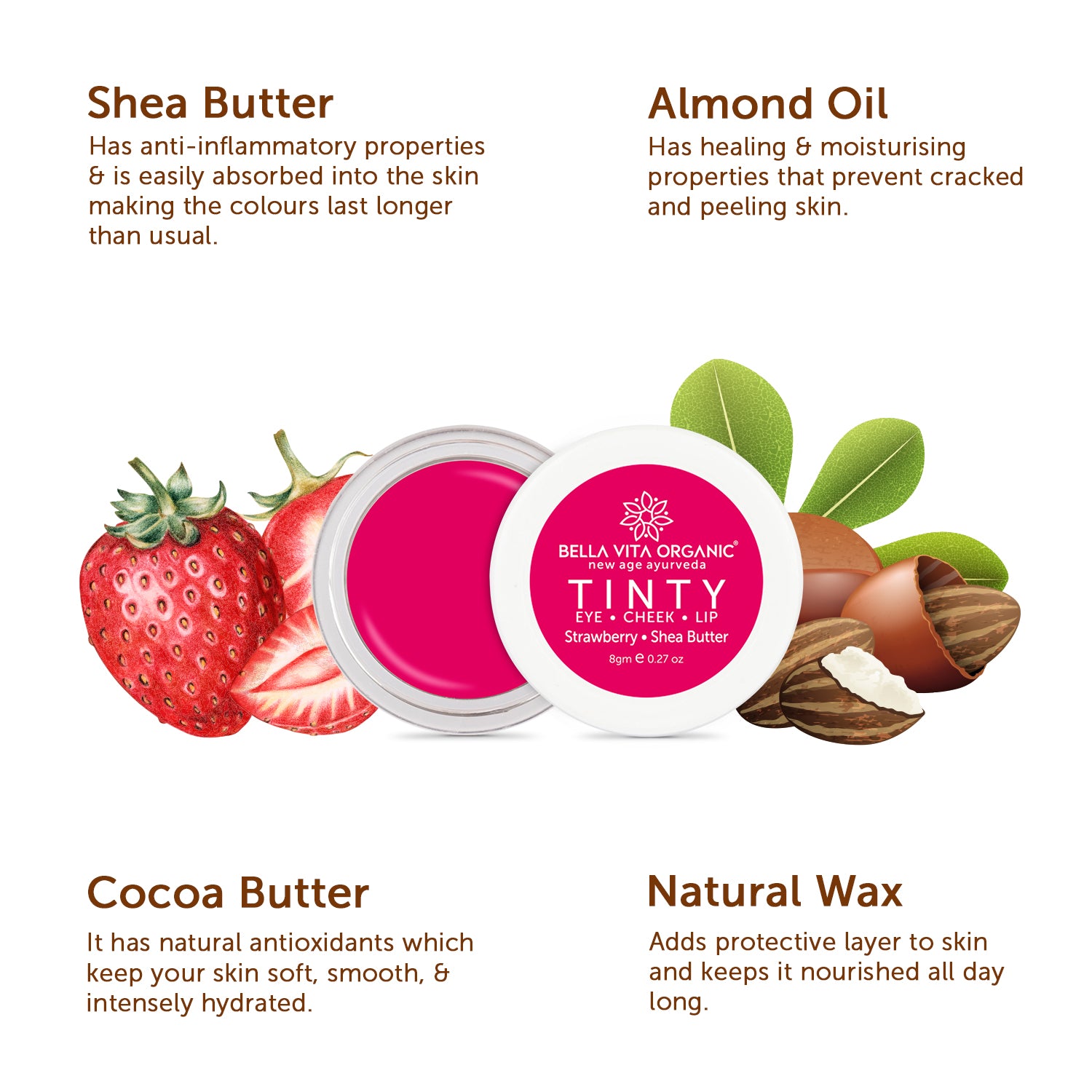 Tinty - Strawberry Blush - 8gm