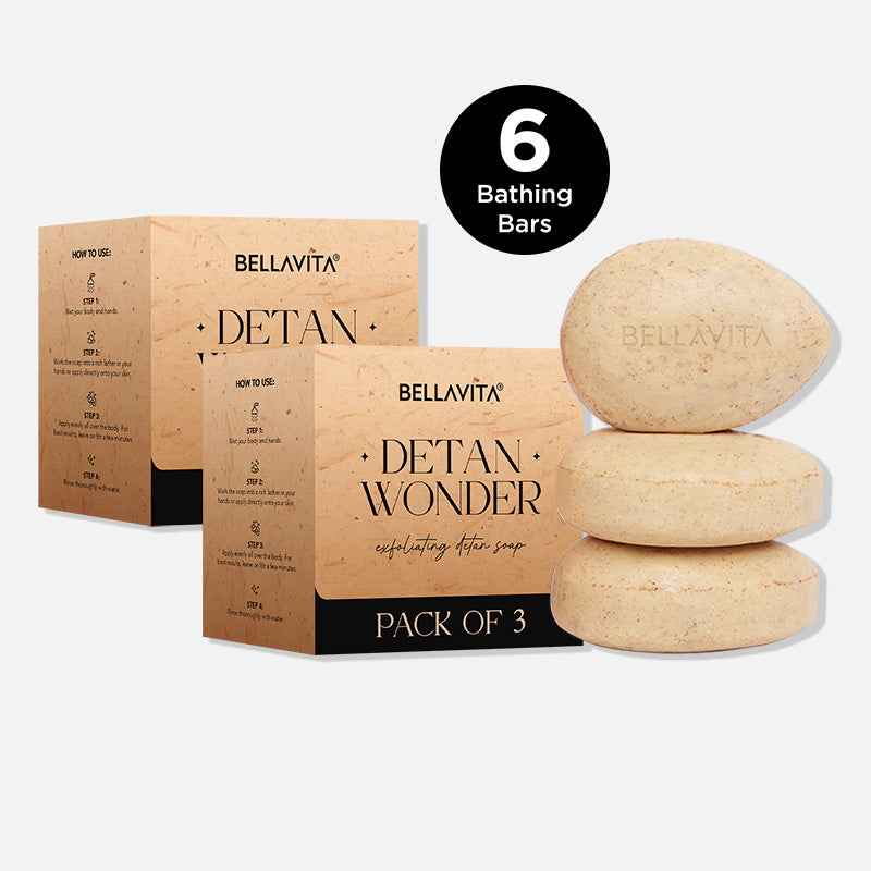 Detan Wonder Exfoliating Detan Soap (Pack of 6)
