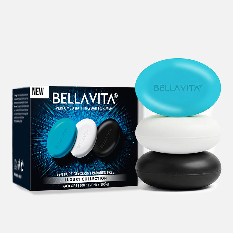 Perfumed Bathing Bar (Soaps) For Men - 3 x 100g