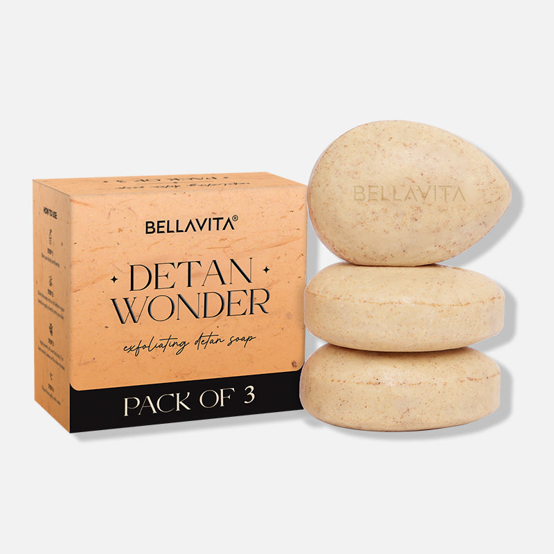 DETAN WONDER  EXFOLIATING DETAN SOAP (Pack of 3)