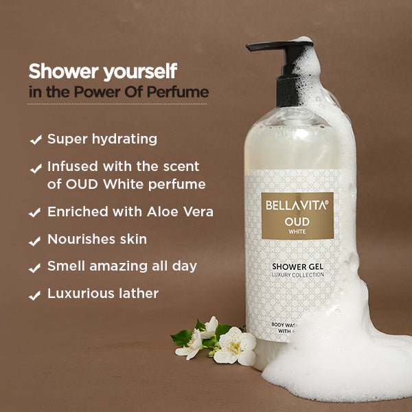 Buy Oud White Shower Gel for Men and Women I Best Body Shower Gel for