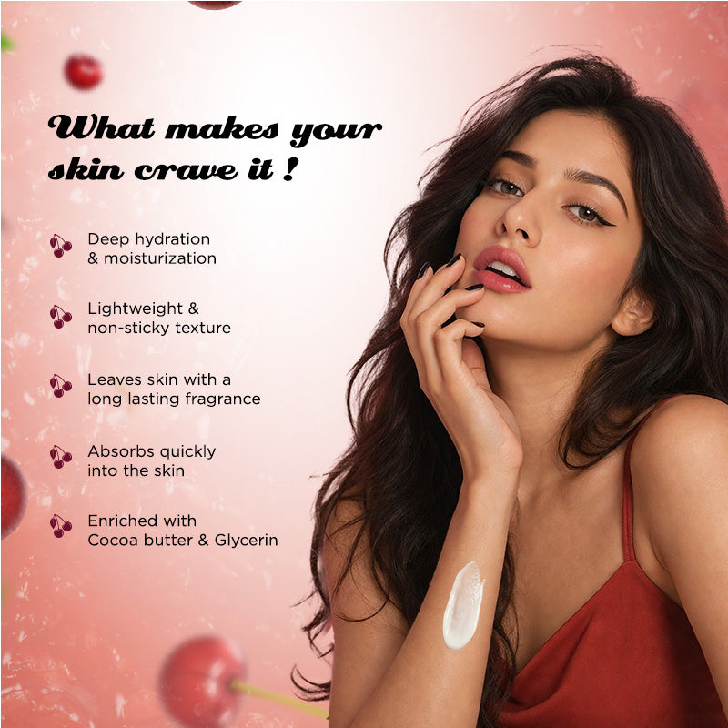 Cherry Lust Gourmand Range Perfume Body Lotion