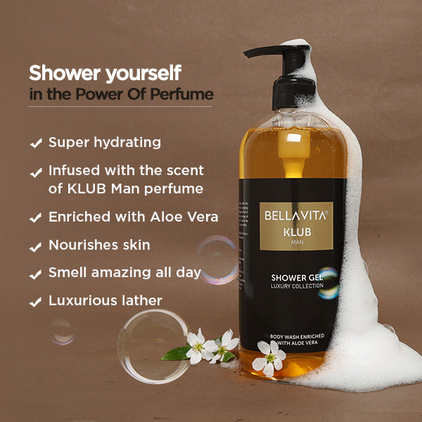 Best Body Shower Gel for Men I KLUB Man Body Wash 2024 I BellaVita