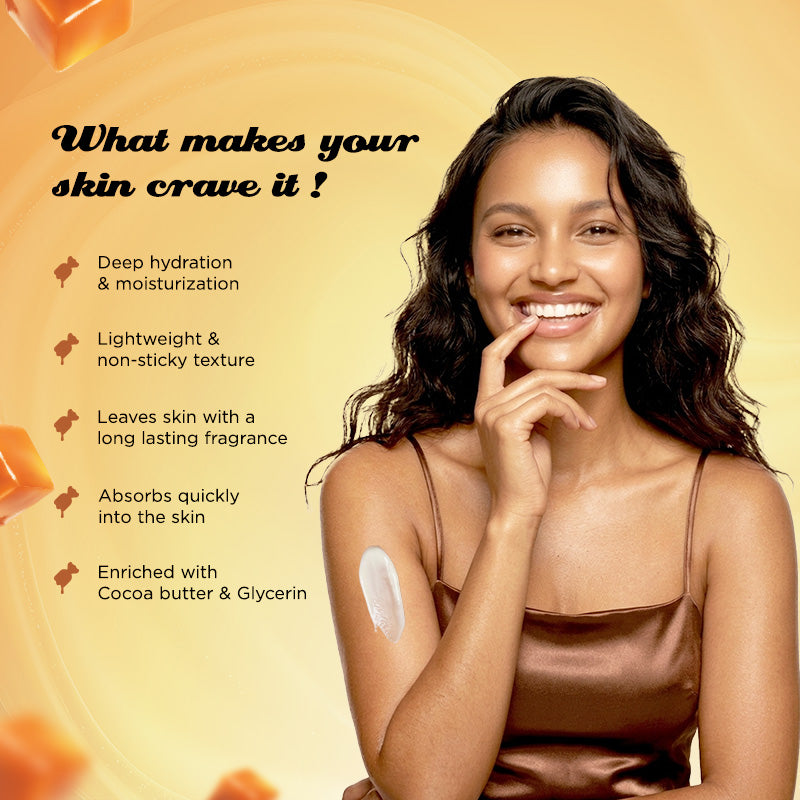 Caramel Crush Gourmand Range Perfume Body Lotion