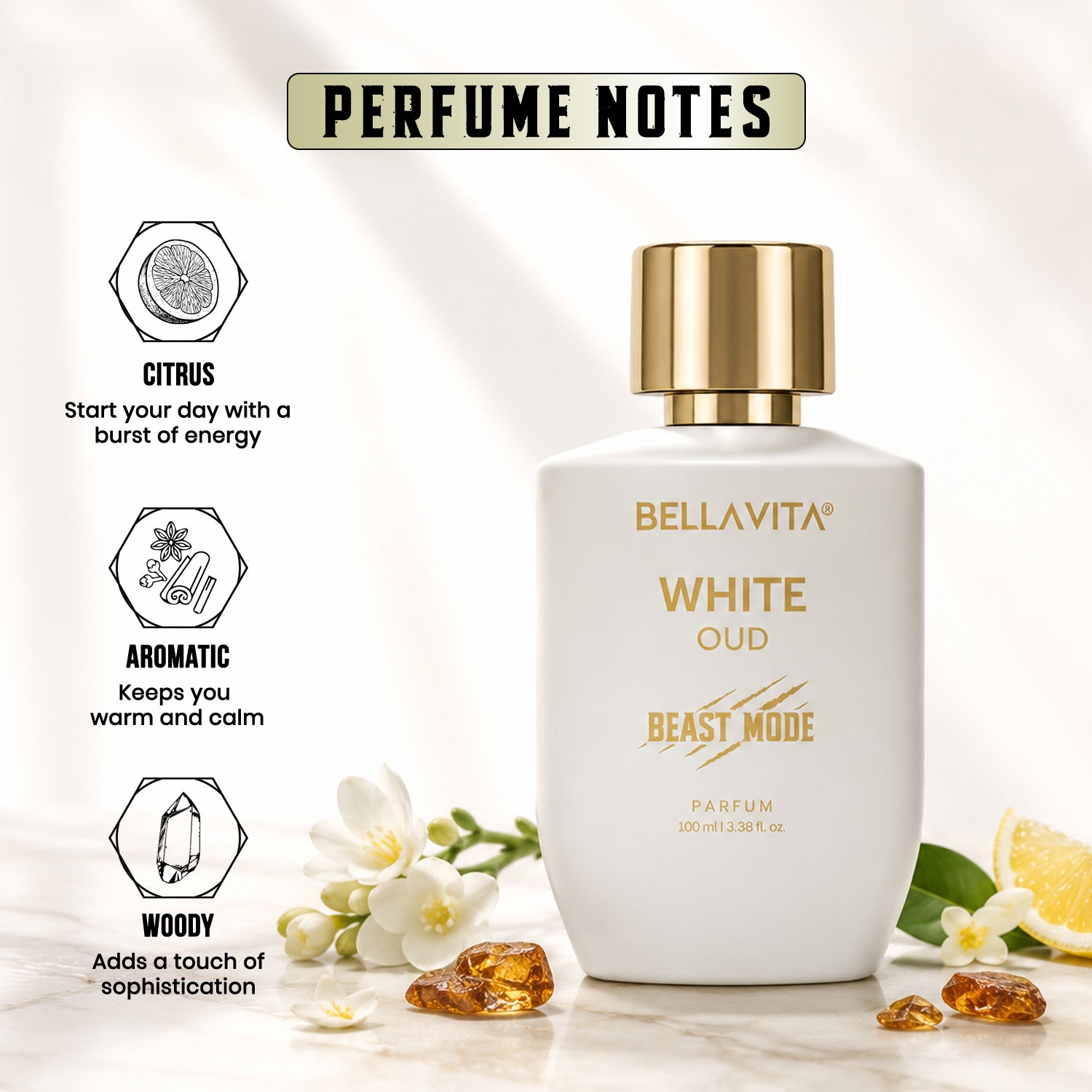 White Oud Beast Mode 100ml | 10hr Lasting | 6ft Projection