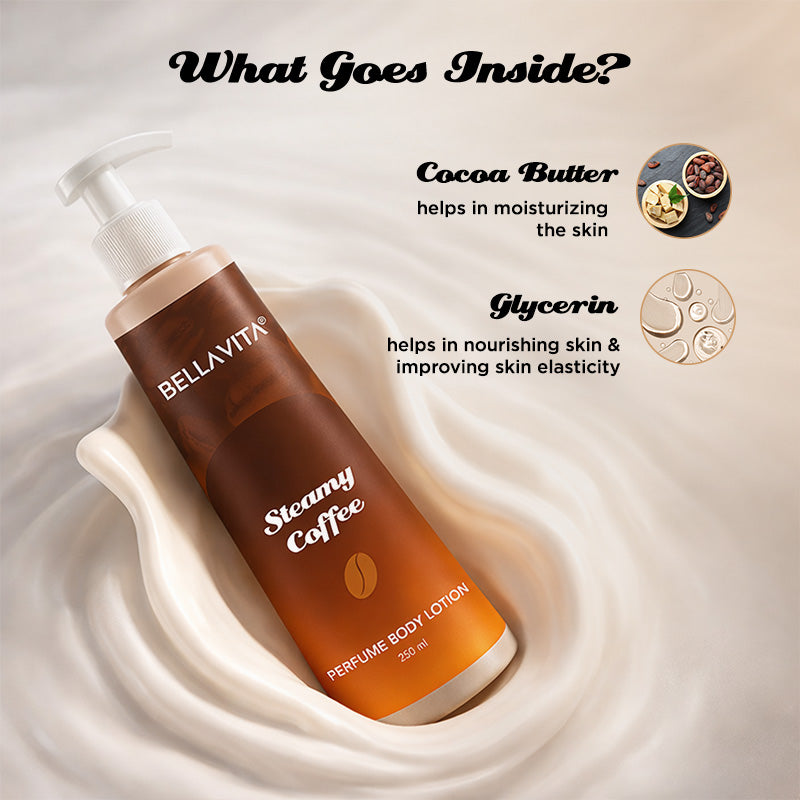 Steamy Coffee Gourmand Range Perfume Body Lotion