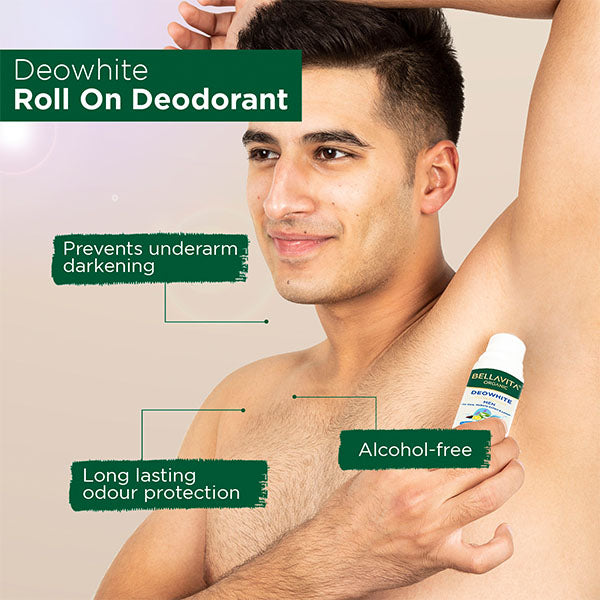 Deo White Natural Roll On Deodorant For Men - 50ml