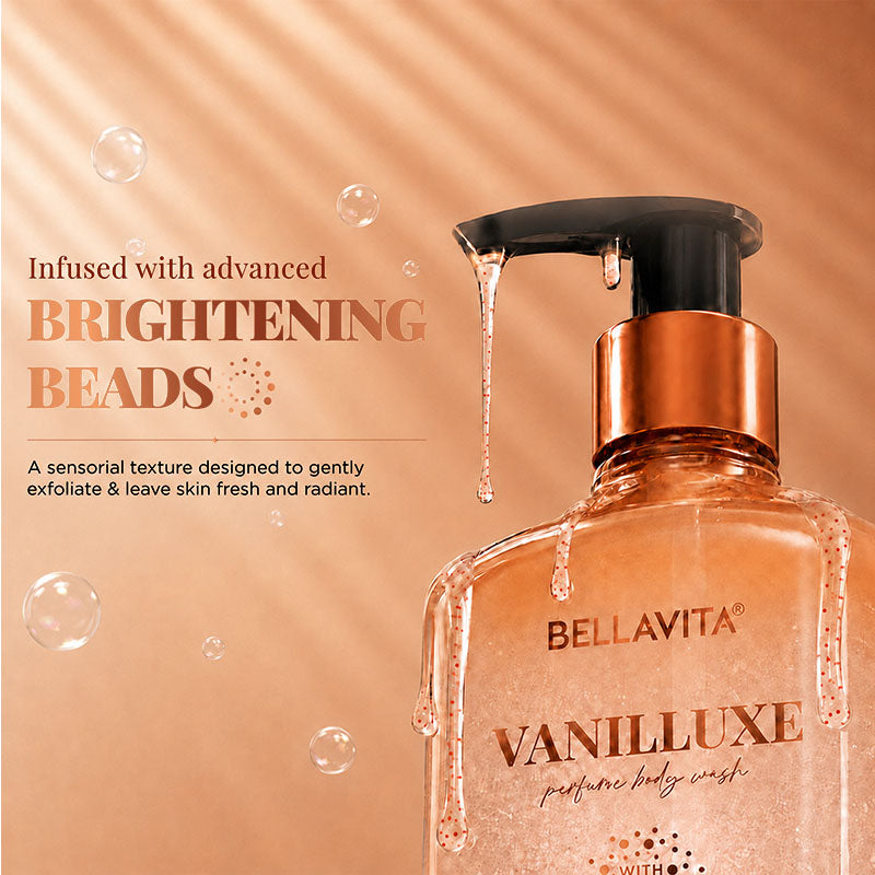 Vanillluxe Perfume Body Wash With Brightening Beads