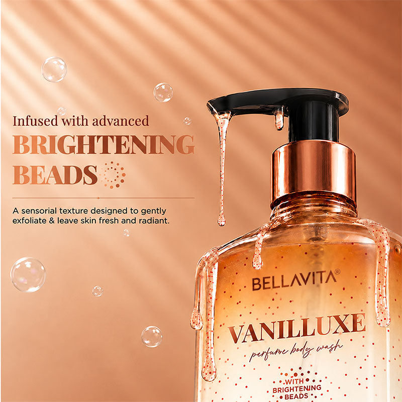 Vanillluxe Perfume Body Wash With Brightening Beads